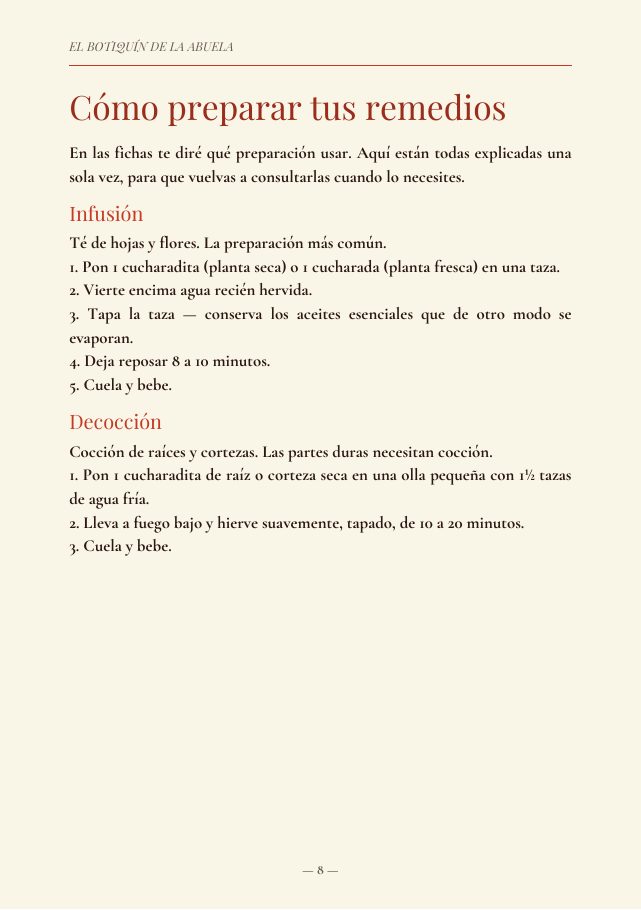 Preparaciones